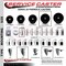 Service Caster 5'' Phenolic Wheel Swivel 7/16'' Grip Ring Stem Caster with Brake SCC-GR20S514-PHS-PLB-716138 - alternate 3
